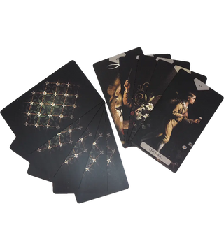 The Divine Artisan Tarot deck with premium magnetic box and dark baroque-inspired artwork