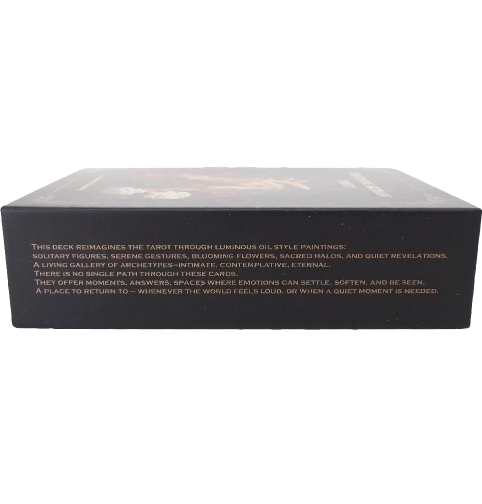 Premium tarot deck box for The Divine Artisan Tarot by Nebula Deckworks